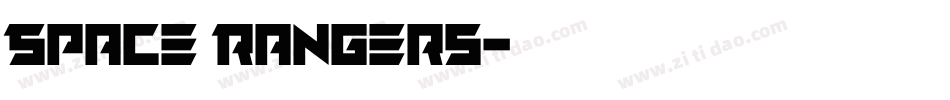 Space Rangers字体转换